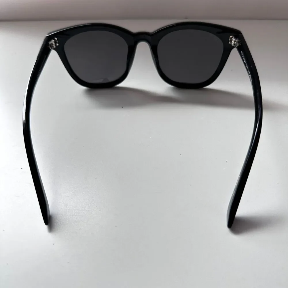 DIFF Gia Designer Women's Sunglasses Oversized Square UV400 Black & Grey